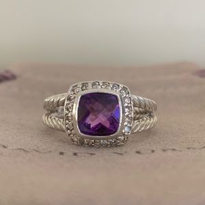 David Yurman Petite Albion Amethyst Ring